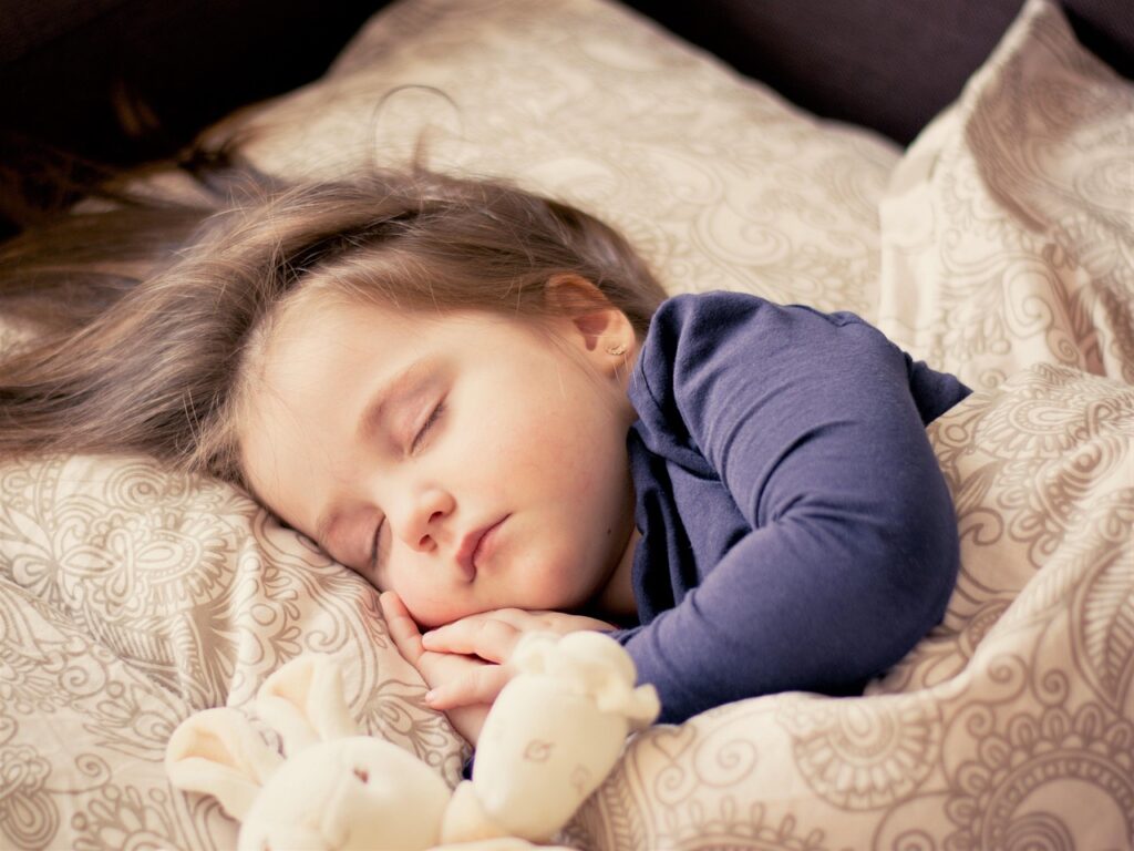 A baby sleeping